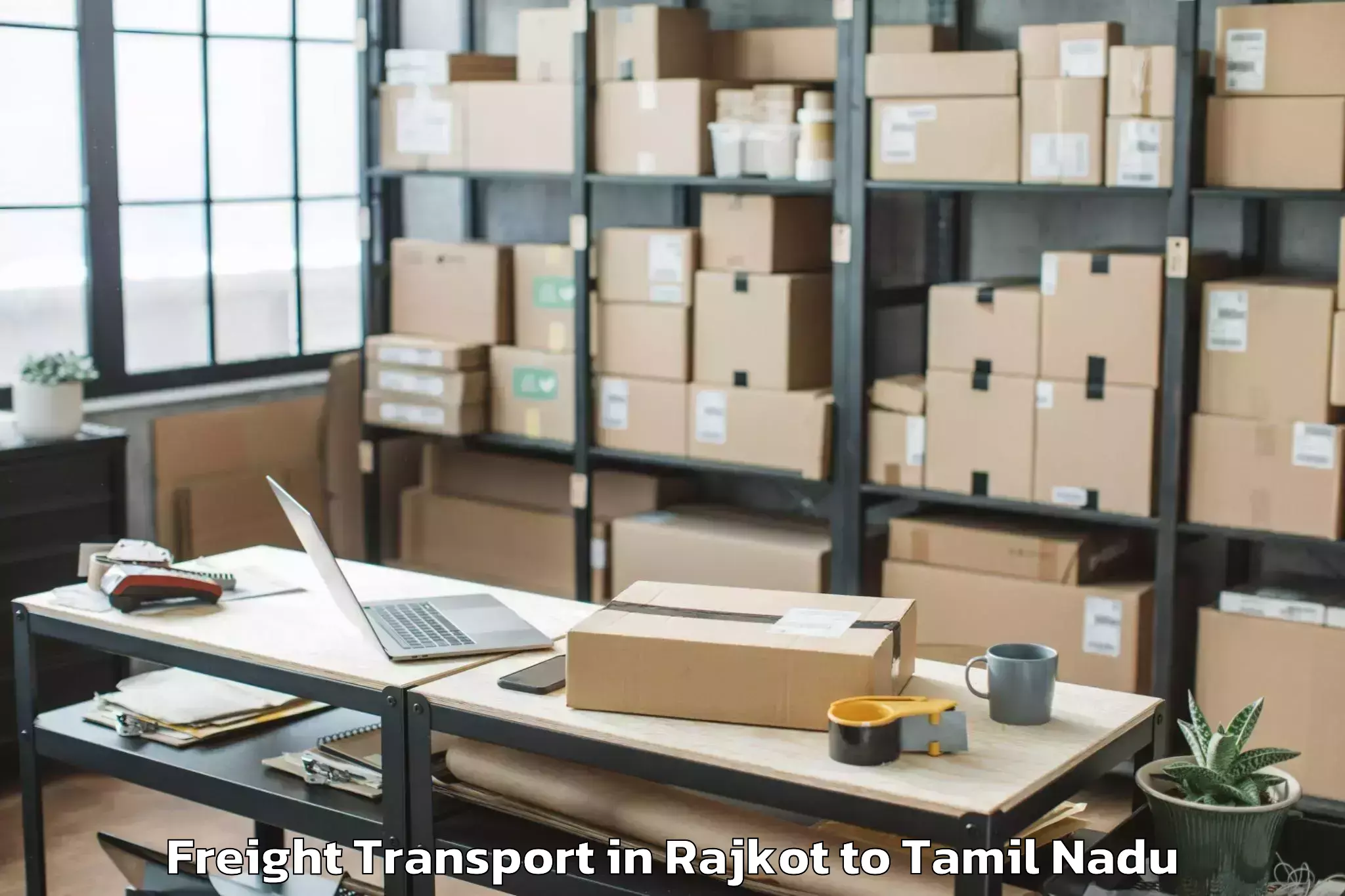 Quality Rajkot to Gangaikondan Freight Transport